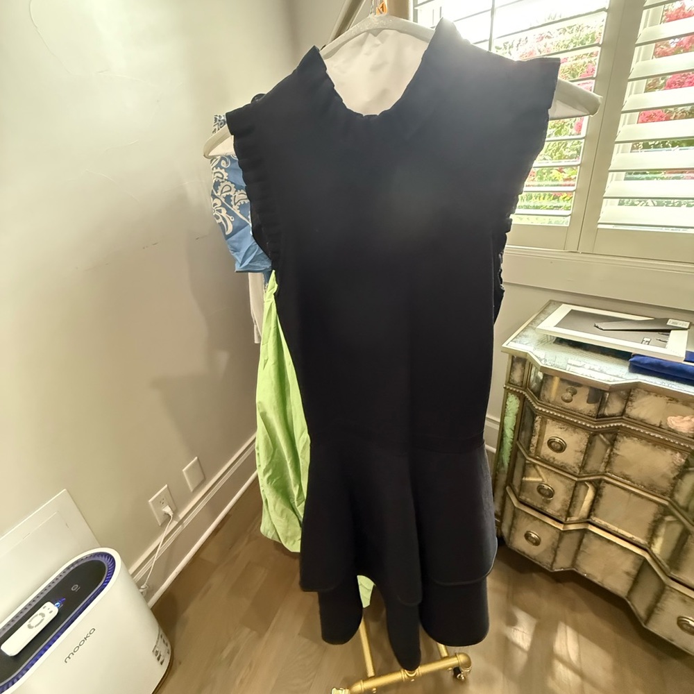 Parker Black Sleeveless Sheath Mini Dress